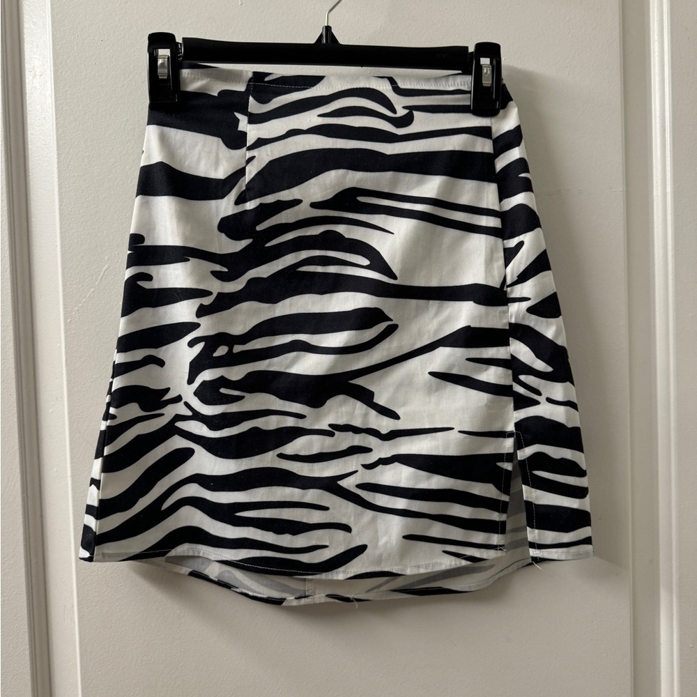 Zebra print skirt from Princess Polly